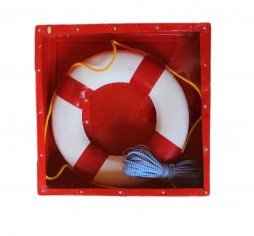 BUOY LIFE 610MM AND LIFE LINE LOOPED 13MM AND FIBREGLAS BOX