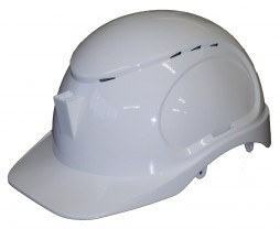 ARMOURDILLO SAFETY HELMET WITH RATCHET LINER AND BRACKET,  OPEN VENT