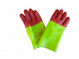 REDTIP-TOUCH PVC GLOVE - 27cm