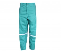FERN GREEN OVERALL TROUSER FLAME RETARD  D59 PYROVATEX C/W REFLECTIVE