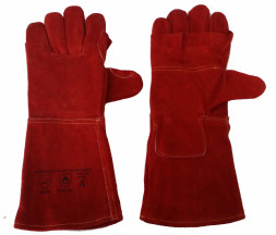 PRIDE RED LEATHER GLOVES
