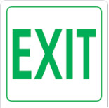 EXIT SAFETY SIGN